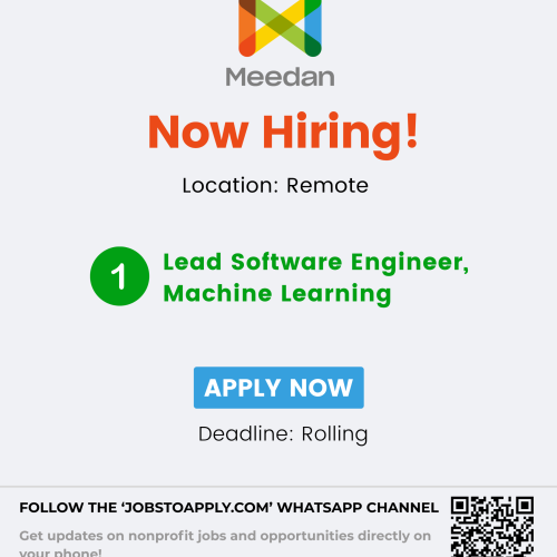 Lead Software Engineer, Machine Learning