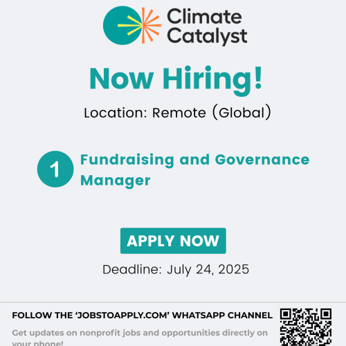 Fundraising and Governance Manager