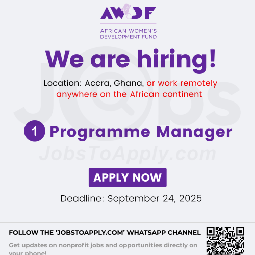 Programme Manager, Resourcing Movements