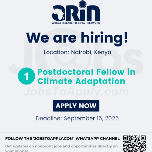 Postdoctoral Fellow in Climate Adaptation