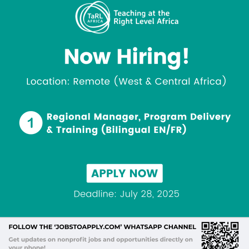 Regional Manager, Program Delivery & Training Bilingual (EN/FR)