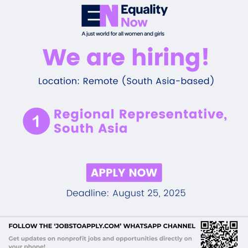 Regional Representative, South Asia 