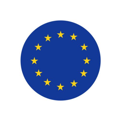 European union flag, official colors and proportion correctly. Patriotic EU symbol, banner, element, design, background. Correct size, colors. Official vector flag of European Union ( EU )