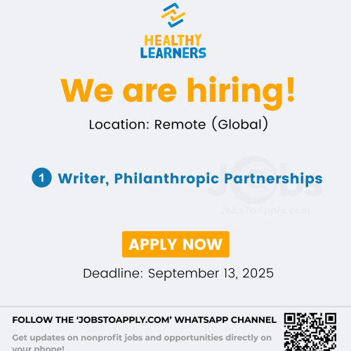 Writer, Philanthropic Partnerships