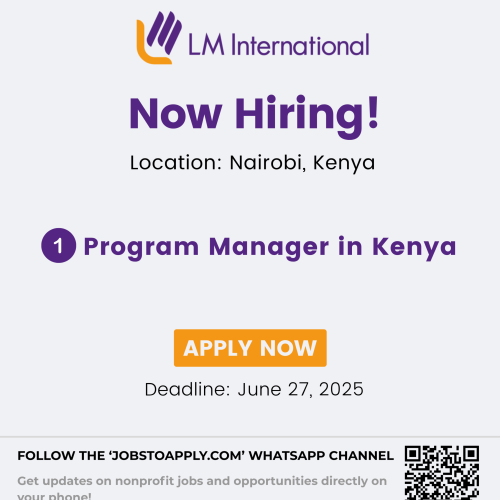 Program Manager in Kenya