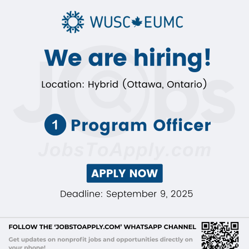 Program Officer, Volunteer Recruitment & Mobilization