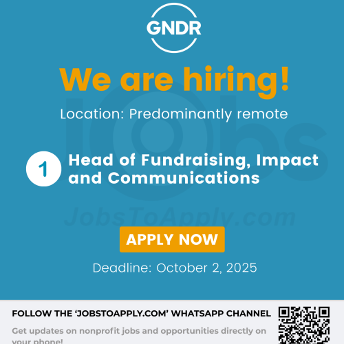 Head of Fundraising, Impact and Communications
